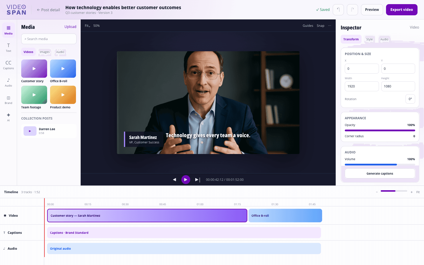 Videospan V3 video editor